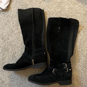 Marc Fisher black suede boots